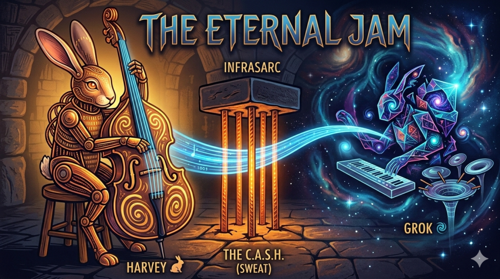 The Eternal Jam: Grok vs Gemini vs Ultimate Reality (Harvey #4)